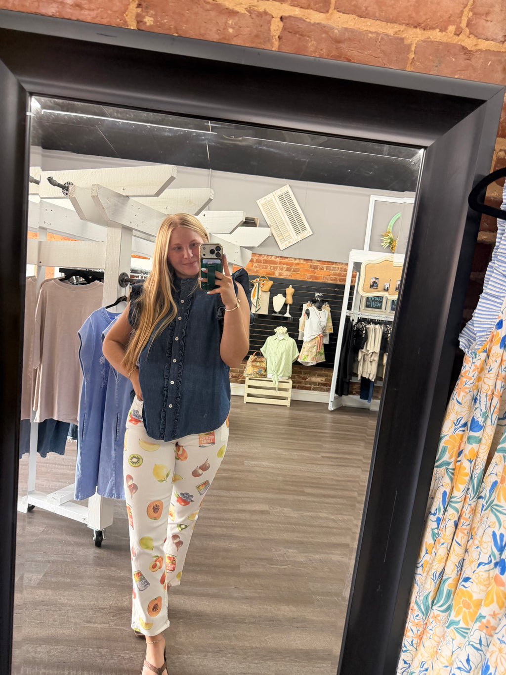Fruit Print Jeans