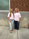 Pale Pink Boxy Fit Top
