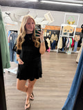 Black Luxe Knit Skort Set