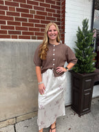 Western Printed MIDI Skirt
