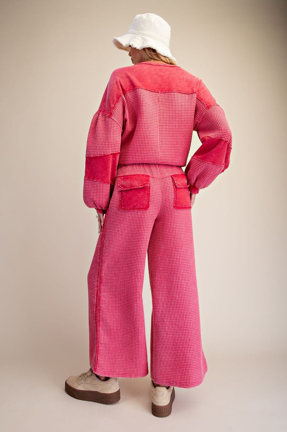 Boho Red Knit Set