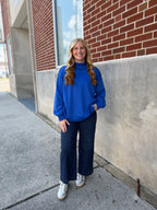 Royal Blue Mock Neck