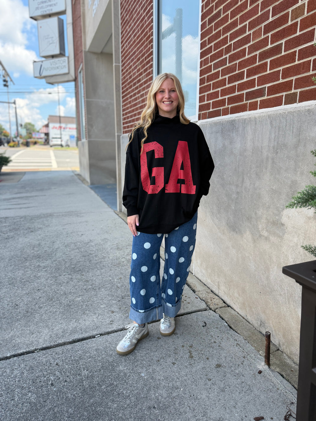 Black Ga Mock Neck