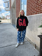 Black Ga Mock Neck
