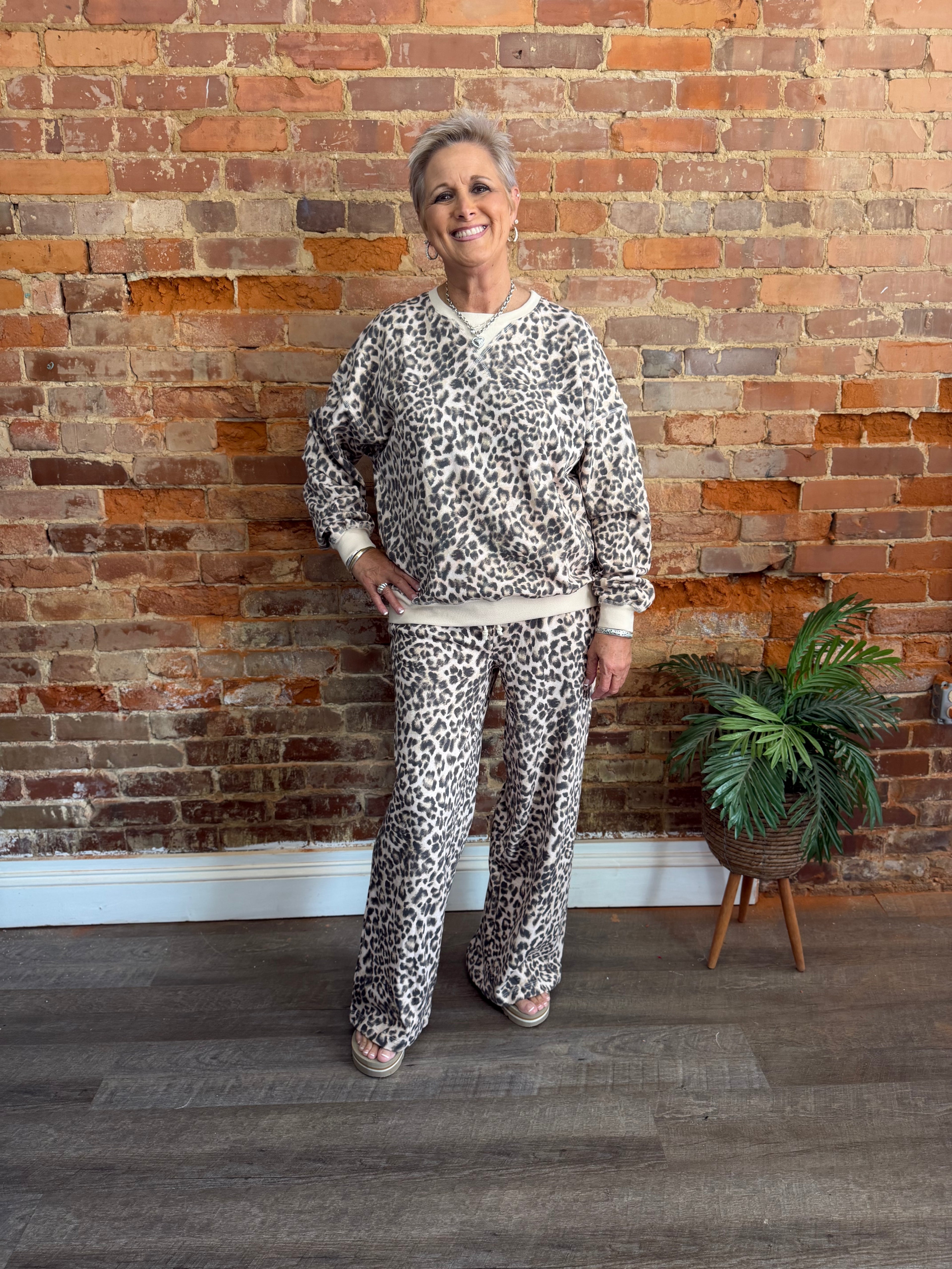 Leopard Pant Set