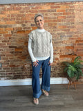 Mocha Cable Knit Vest