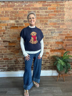 Navy Dog Sweater