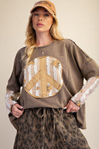Ash Peace Patch Lace Top