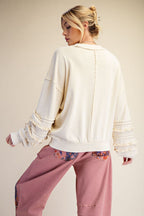 Ecru Terry Knit Tunic