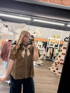 Brown Corduroy Button Up