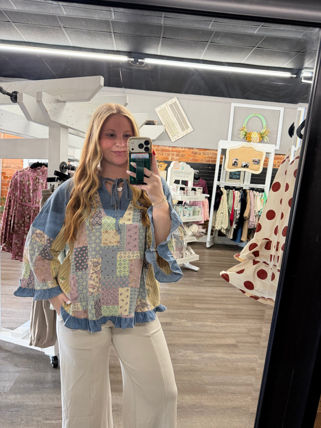 Denim Patchwork Tunic
