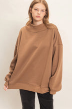 Dark Taupe MockNeck