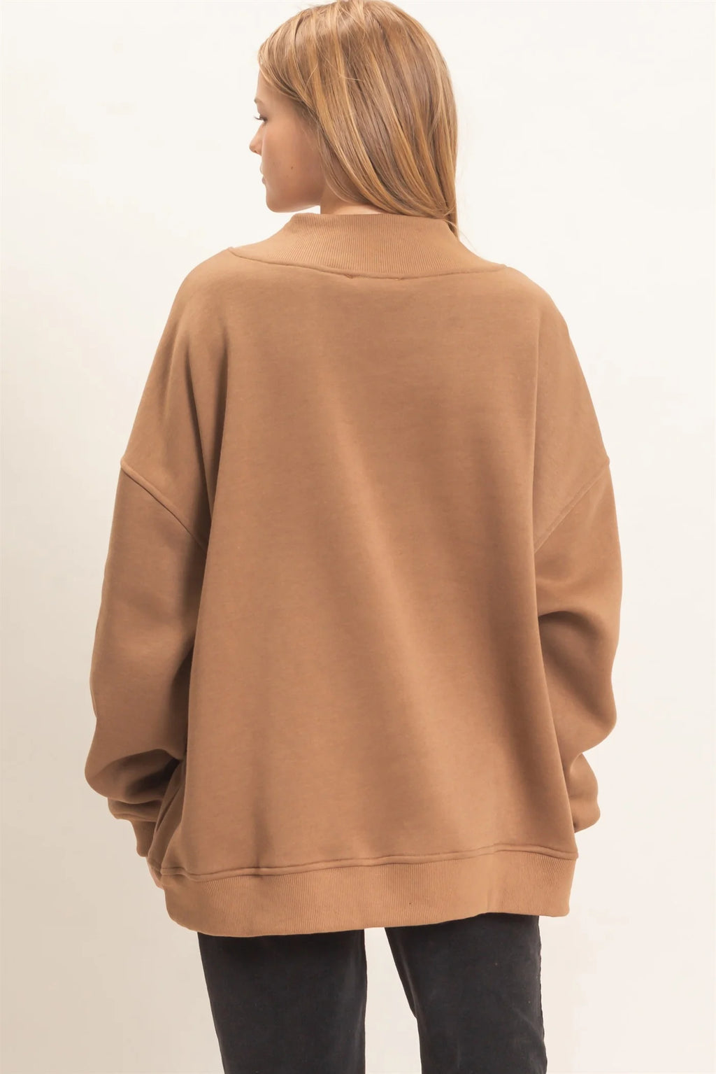 Dark Taupe MockNeck