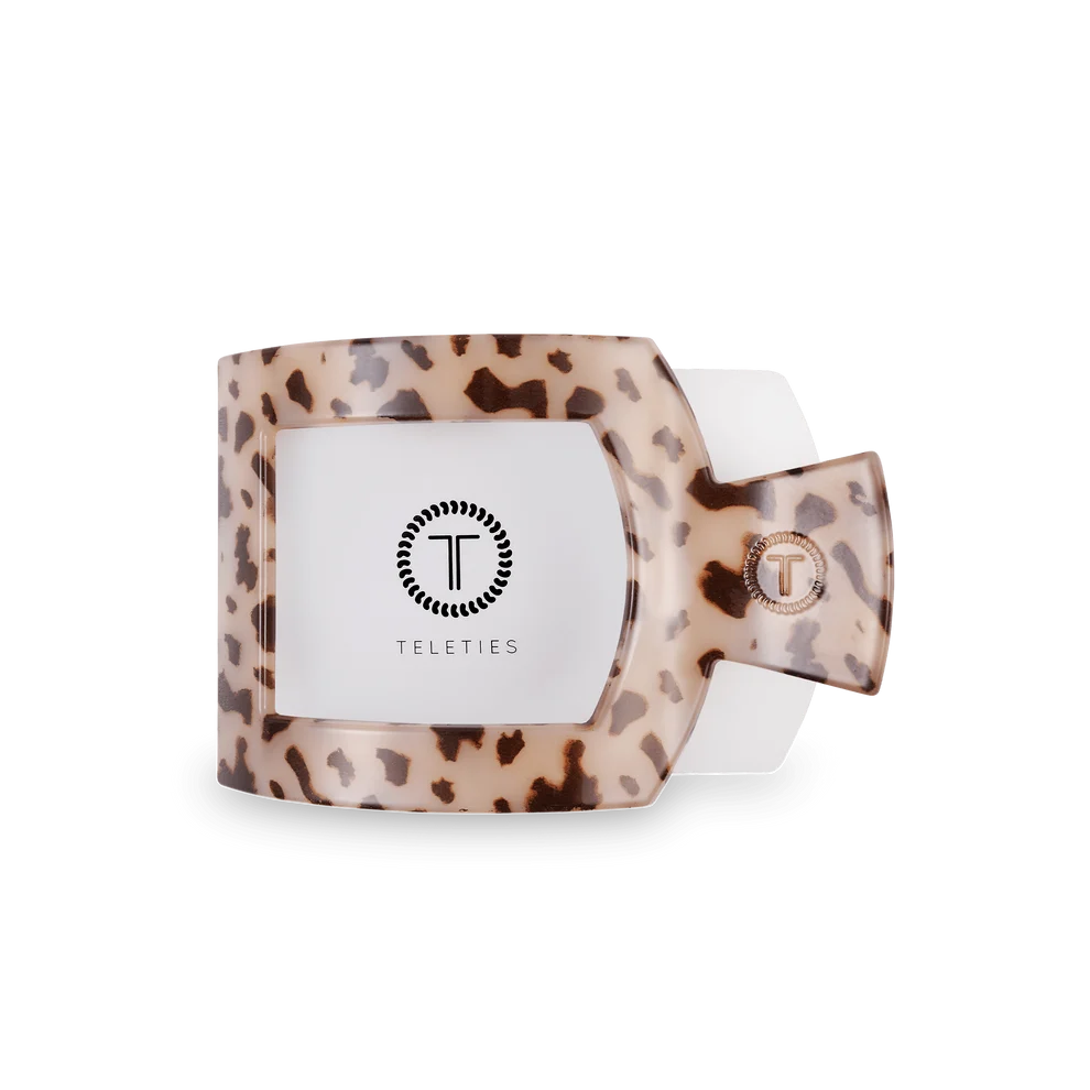 Blonde Tortoise Medium Flat Square Hair Clip