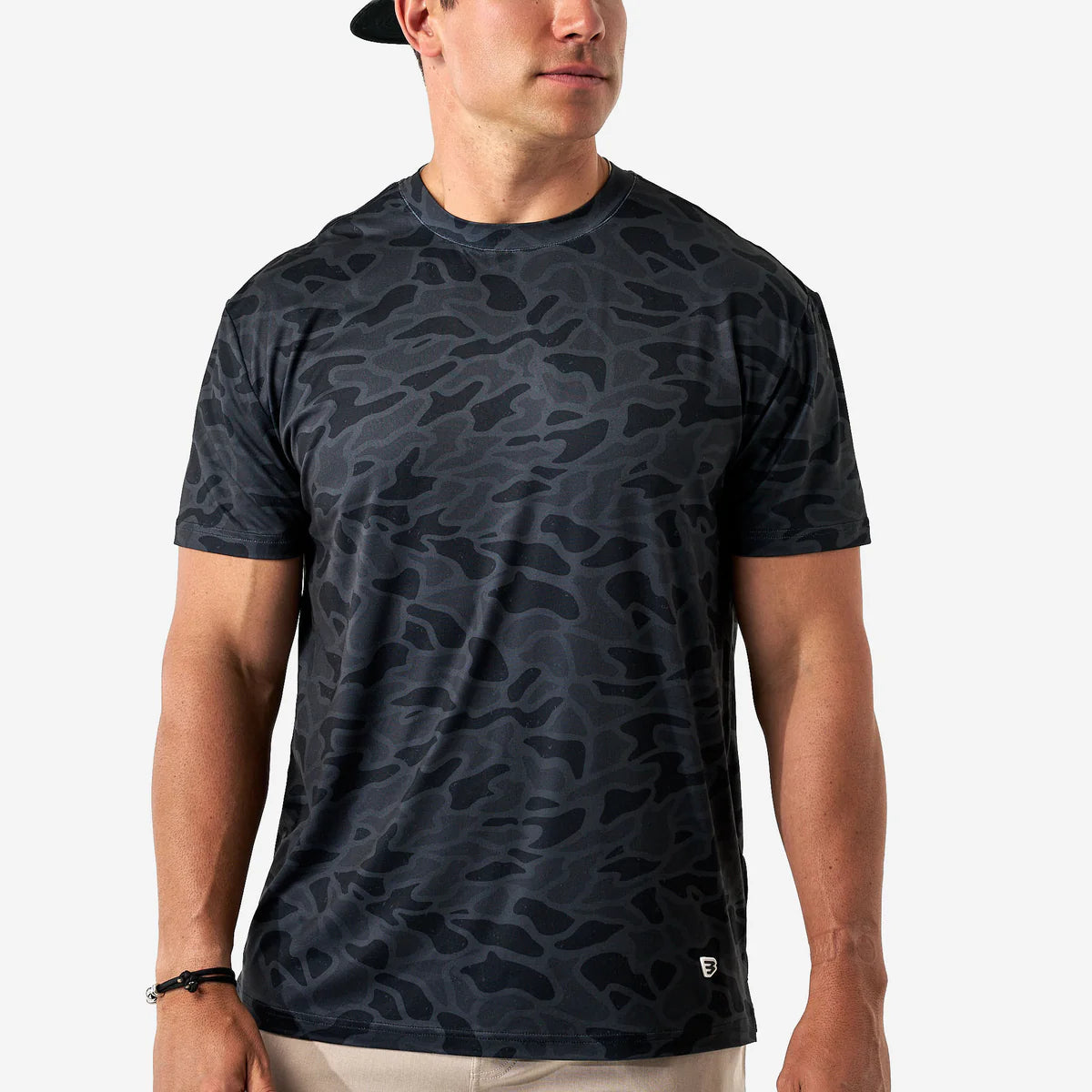 Go To Tee- Black Camo