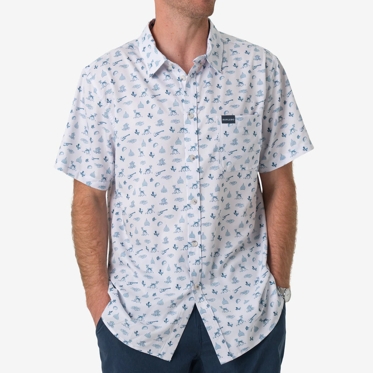 Performance Button Up- Lone Star State