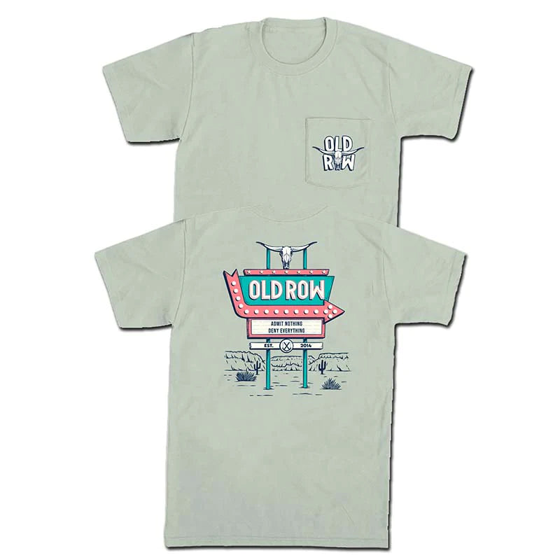 Old Row The Road Sign Tee