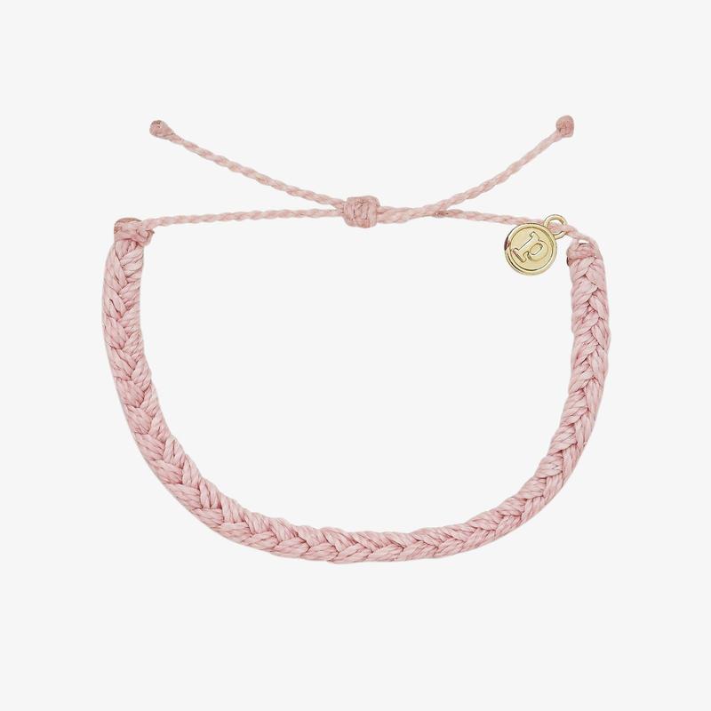 Baby Pink Braided Bracelet - Pura Vida
