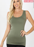 Olive Seamless Tank Top