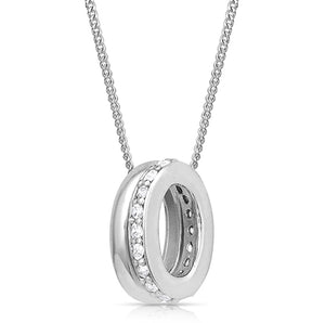 Duo Ring Sparkle Necklace