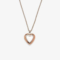 Rose Gold Stone Heart Locket - Pura Vida