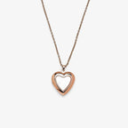 Rose Gold Stone Heart Locket - Pura Vida