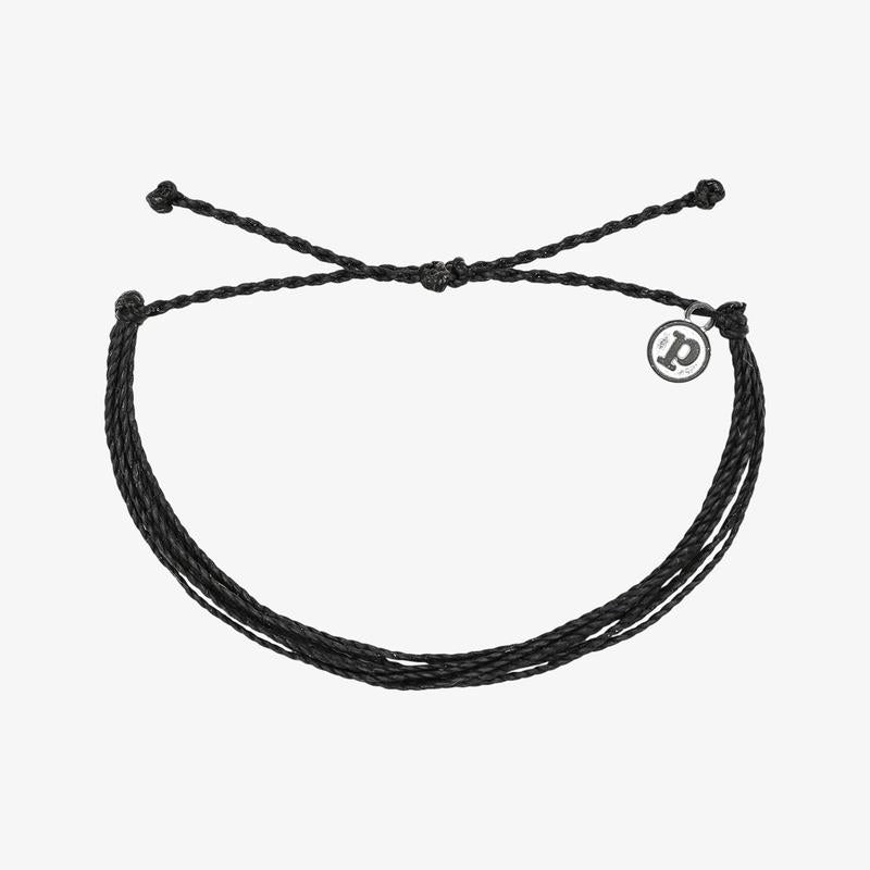 Black Solid Bracelet - Pura Vida