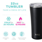 Swig 22oz Tumbler-Matte Black