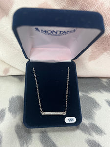 Crystal Bar Necklace