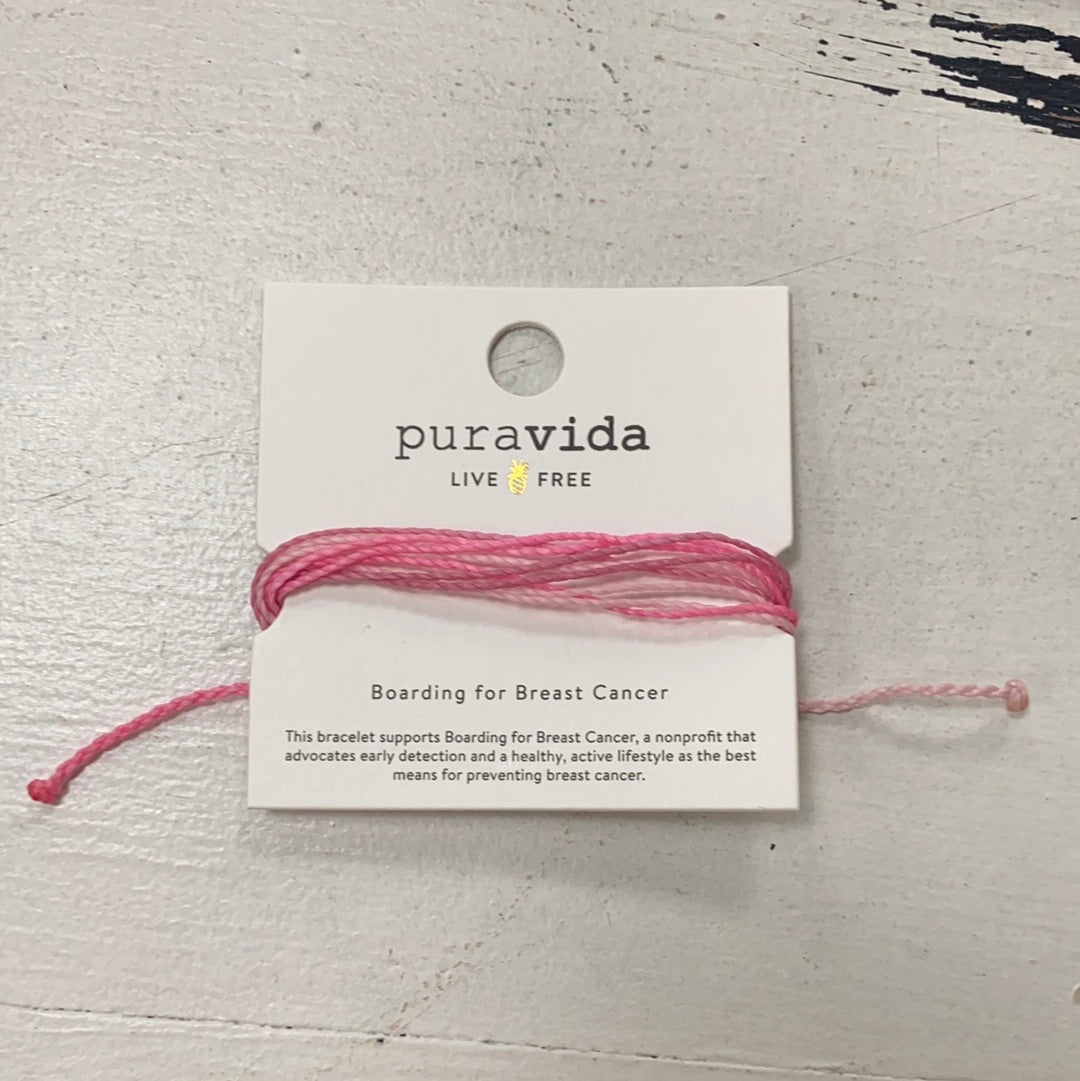 Boarding 4 Breast Cancer Bracelet - Pura Vida